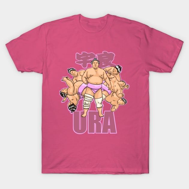 Japanese sumo wrestler Ura T-Shirt by FilthyTBear 